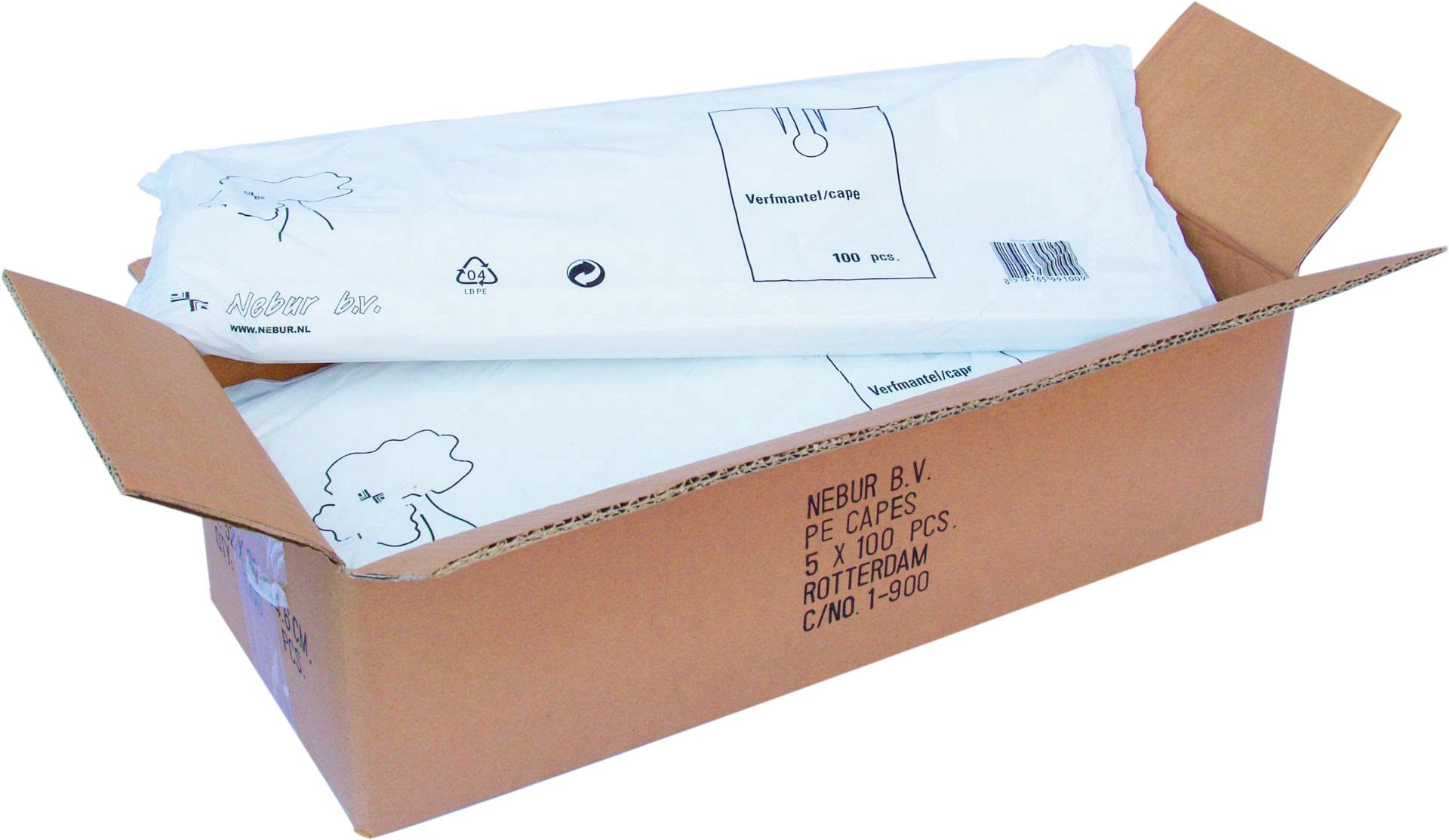 Verfmantel 100 stuks