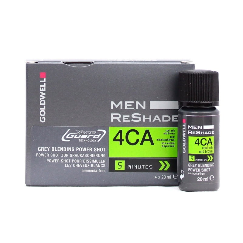 Men Reshade Grey Blending Power Shot 4CA Cool Ash Mid Brown 4x20ml