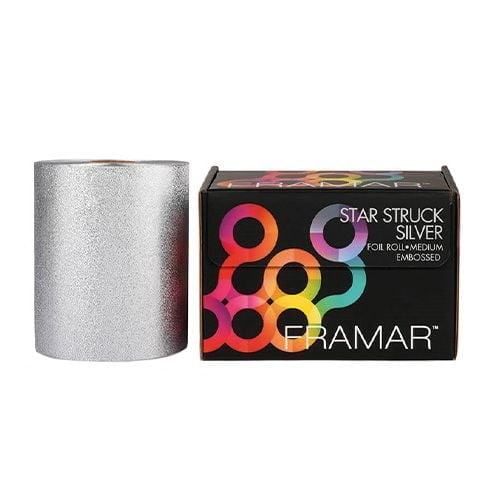 Framar Medium Foil Embossed Star Struck Silver